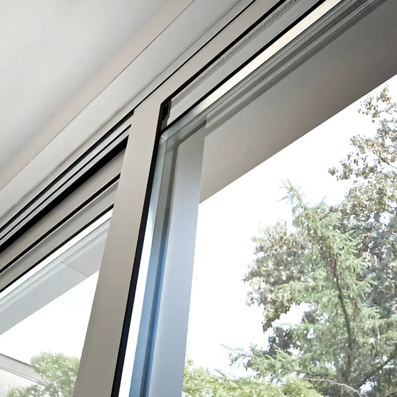Technician repairing a sliding glass door in a Scottsdale home, working on lock, rollers, track, and screen door with tools